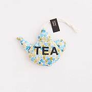 TIPTOE ティーポットのサシェ〈ブルー花柄〉