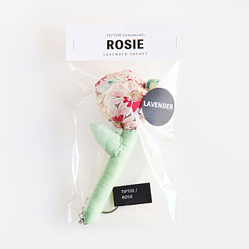 TIPTOE ローズのキーリング〈花柄〉 